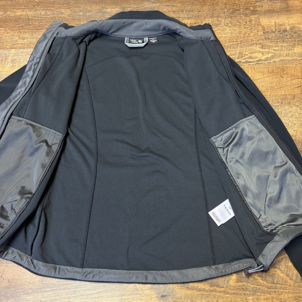 Mountain Hardwear Fleece Full Zip Jacket Women's Medium Outdoor Black Gray - Picture 9 of 13